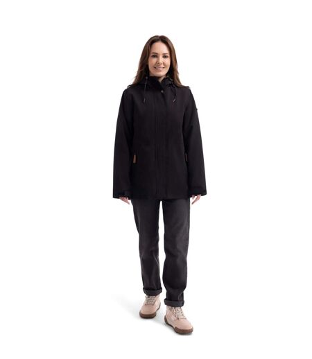 Veste Imperméable Longue À Capuche 3-en-1 Kamila Femme Noir Trespass
