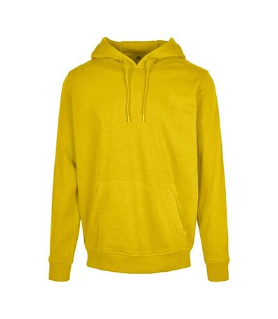 Build Your Brand Mens Heavy Pullover Hoodie (Taxi Yellow)