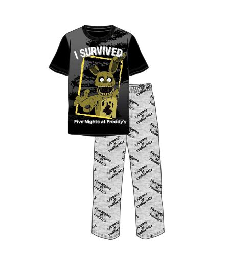 Ensemble De Pyjama Homme Noir Gris Five Nights At Freddys