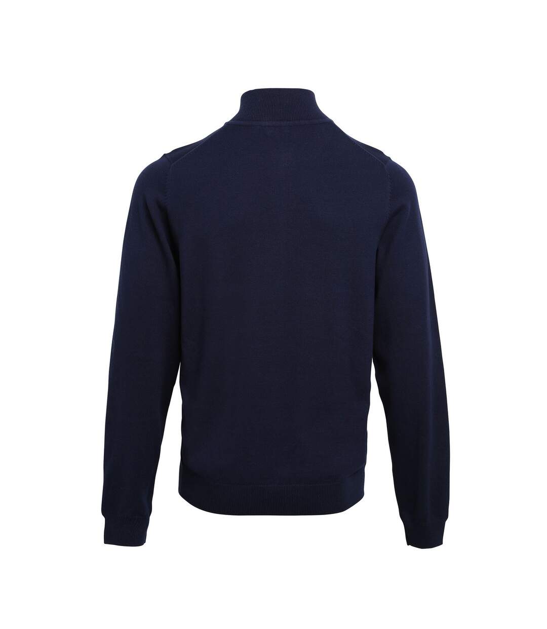 Mens Zip Neck Sweatshirt Navy Premier-2