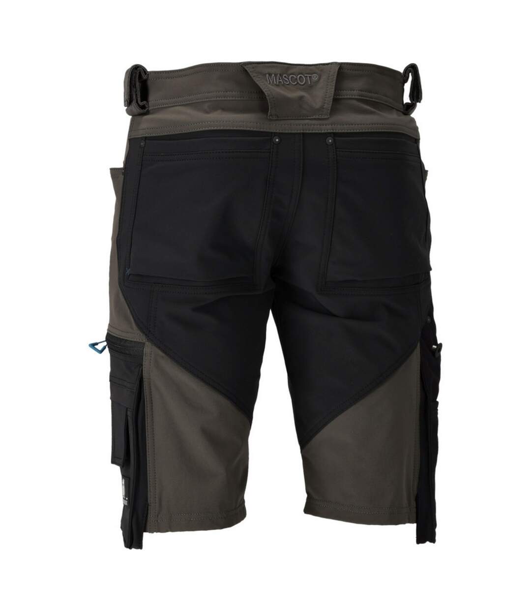 Mens Advanced Work Shorts Dark Anthracite Black Mascot-2