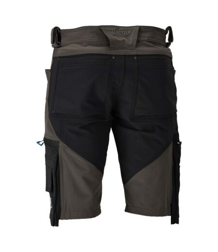 Mens Advanced Work Shorts Dark Anthracite Black Mascot