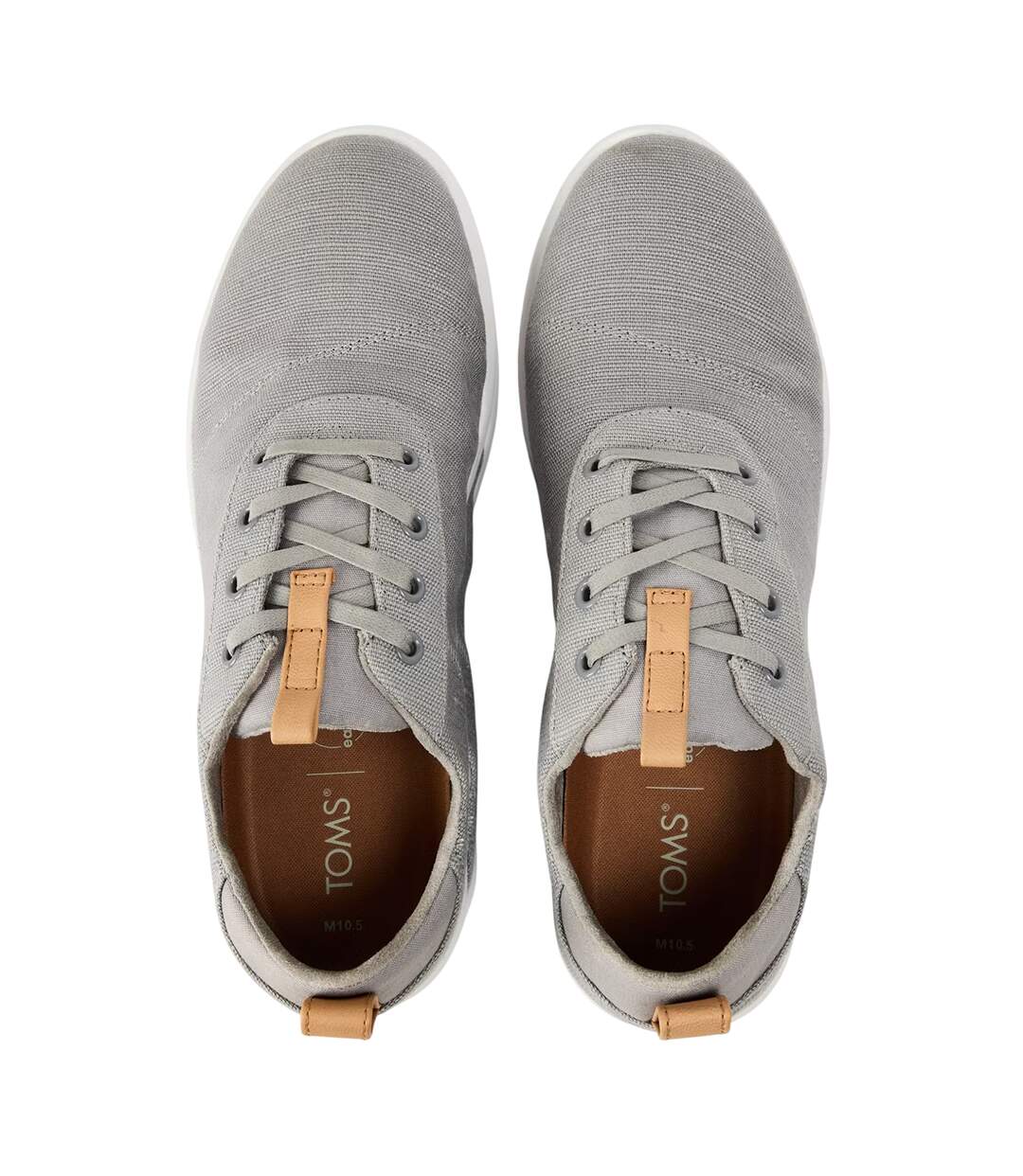 Mens Cabrillo Canvas Trainers Grey Toms-3