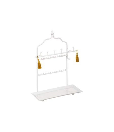 Porte-Bijoux Déco Idylle Folk 29cm Blanc