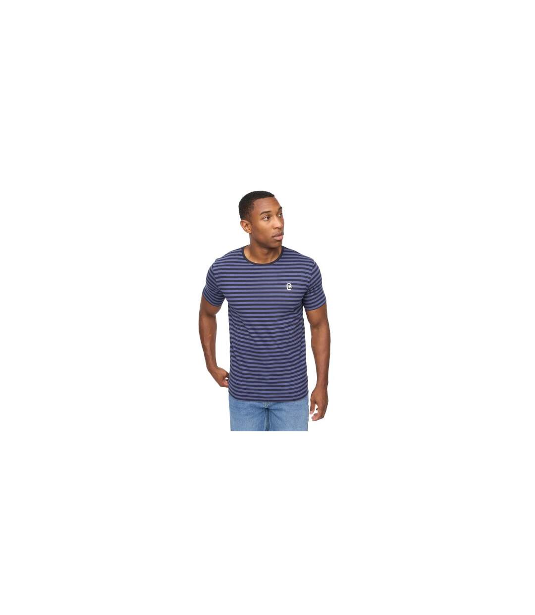 T-shirt Loppins Homme Bleu Marine Crosshatch-1
