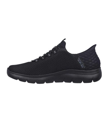 Mens Summits High Range Slip-in Trainers Triple Black Skechers