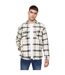 Mens francore checked overshirt off white Duck and Cover-1