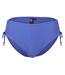 Womens/ladies Textured Hipster Bikini Bottoms Blue Biba-2