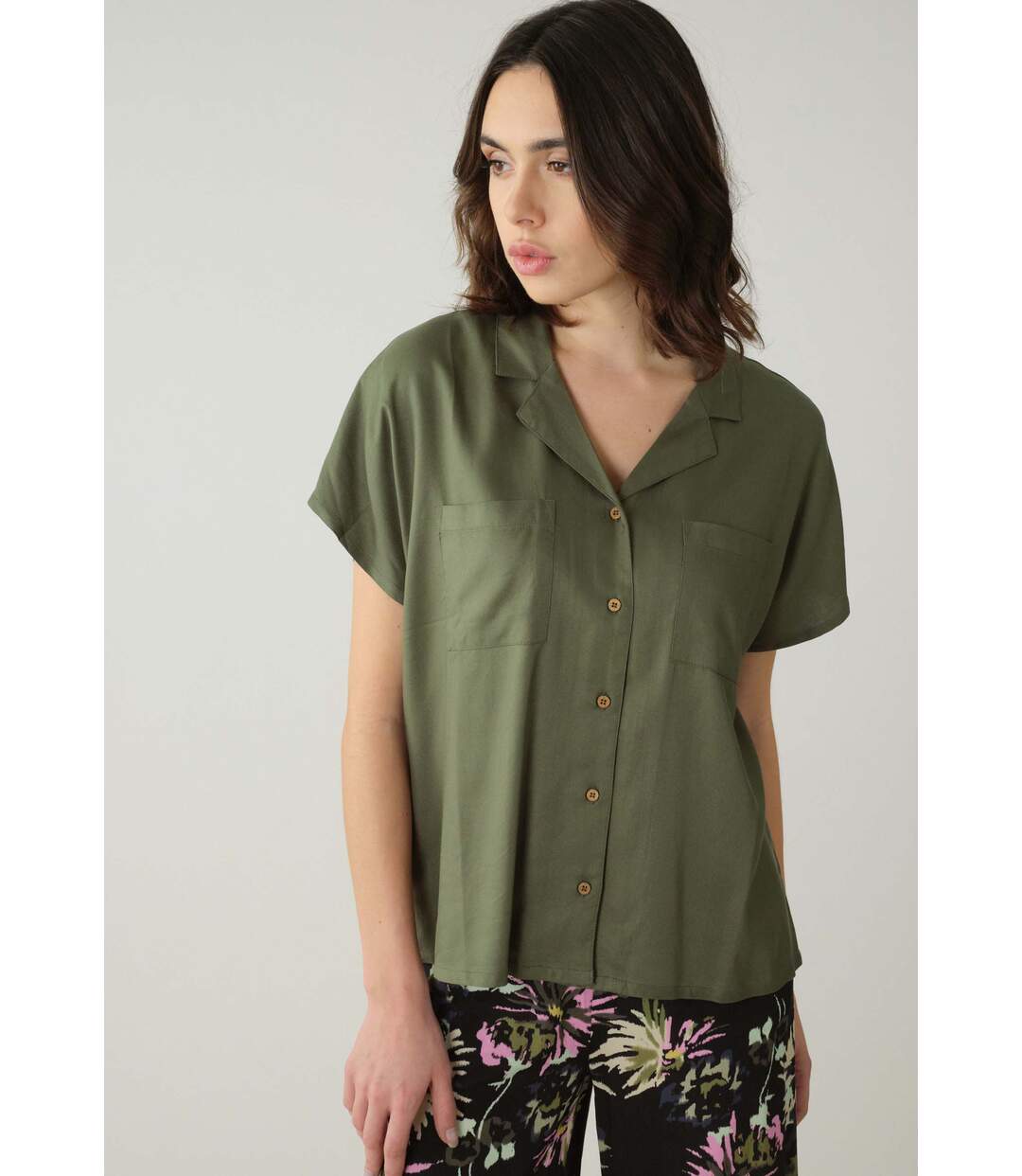 Chemise style army pour femme MALICIA-1