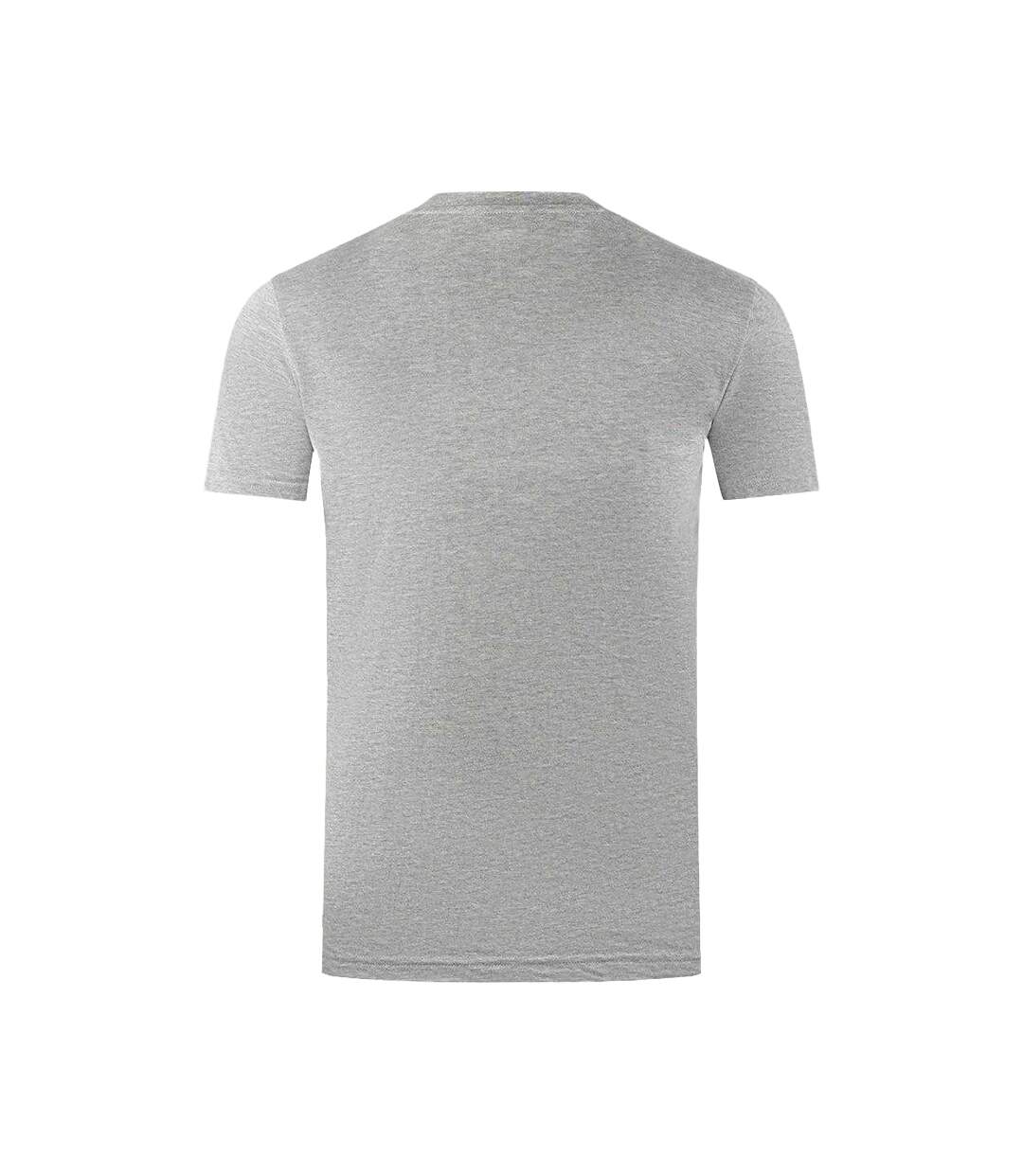 Mens London Aldis Bold Logo T-shirt Grey Aquascutum-2