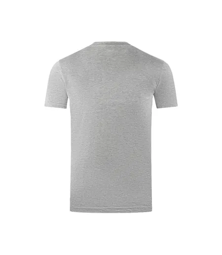 Mens London Aldis Bold Logo T-shirt Grey Aquascutum