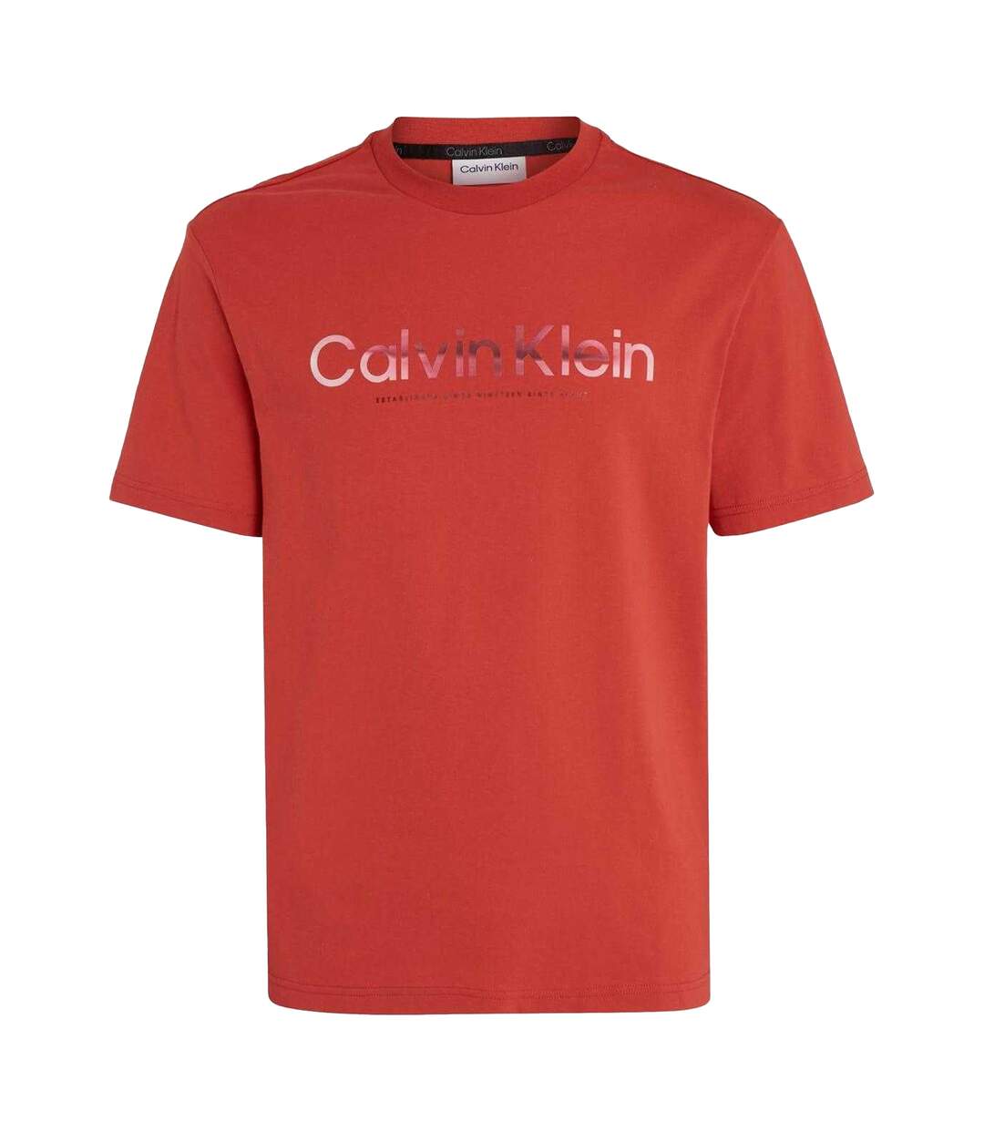 T-shirt Homme Rouge Calvin Klein-2