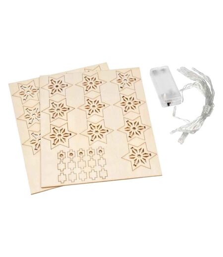 Kit Guirlande Led à Réaliser Noël Étoiles Naturel