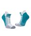 Socquettes Adulte Bleu Sarcelle Blanc Hilly-3