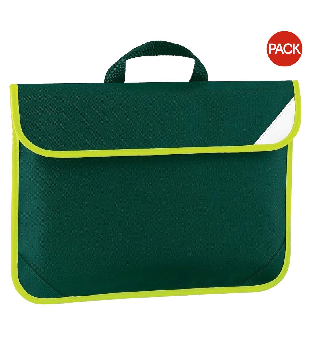 Lot de 2  Sacoche à visibilité accrue 4 litres taille unique vert bouteille Quadra-1