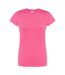 T-shirt Comfort Femme Violet Fuchsia JHK-1