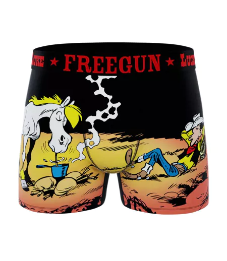 Lot de 4 boxers homme Lucky Luke Freegun