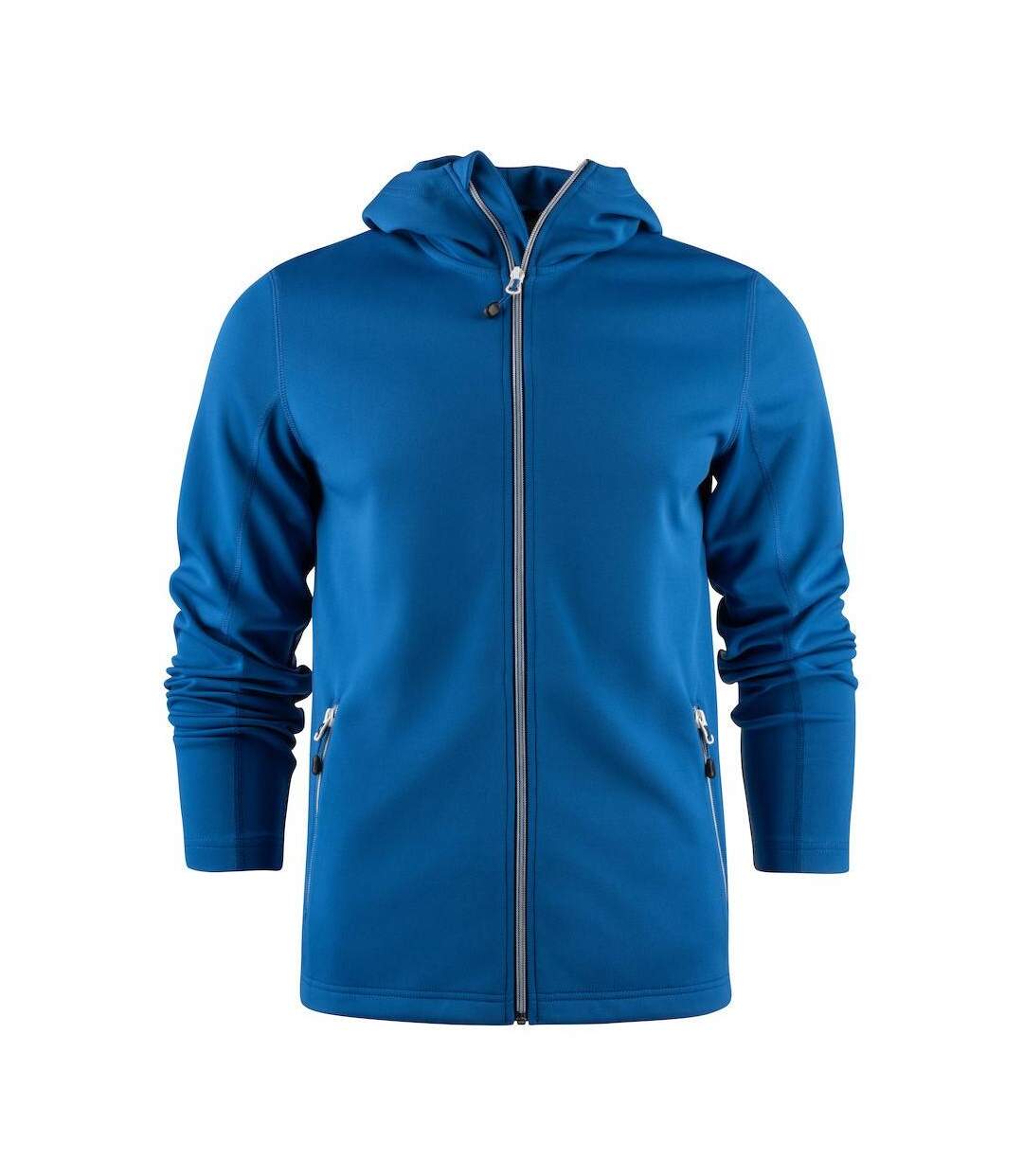Mens Layback Hoodie Blue Printer RED-1