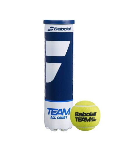 Pack Of 4  Team All Court Tennis Balls  One Size Yellow Babolat