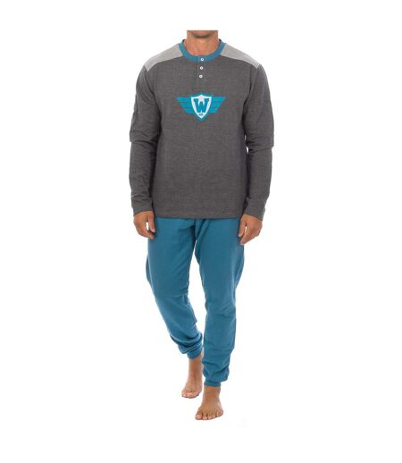 KLP3 Men's Long Sleeve Fleece Winter Pajamas