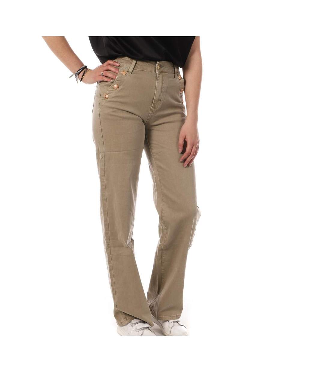 Pantalon Beige Femme My Tinas LW-246 - L-1