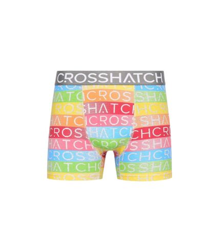 Pack of 3  Mens rainbow boxer shorts  multicoloured Crosshatch