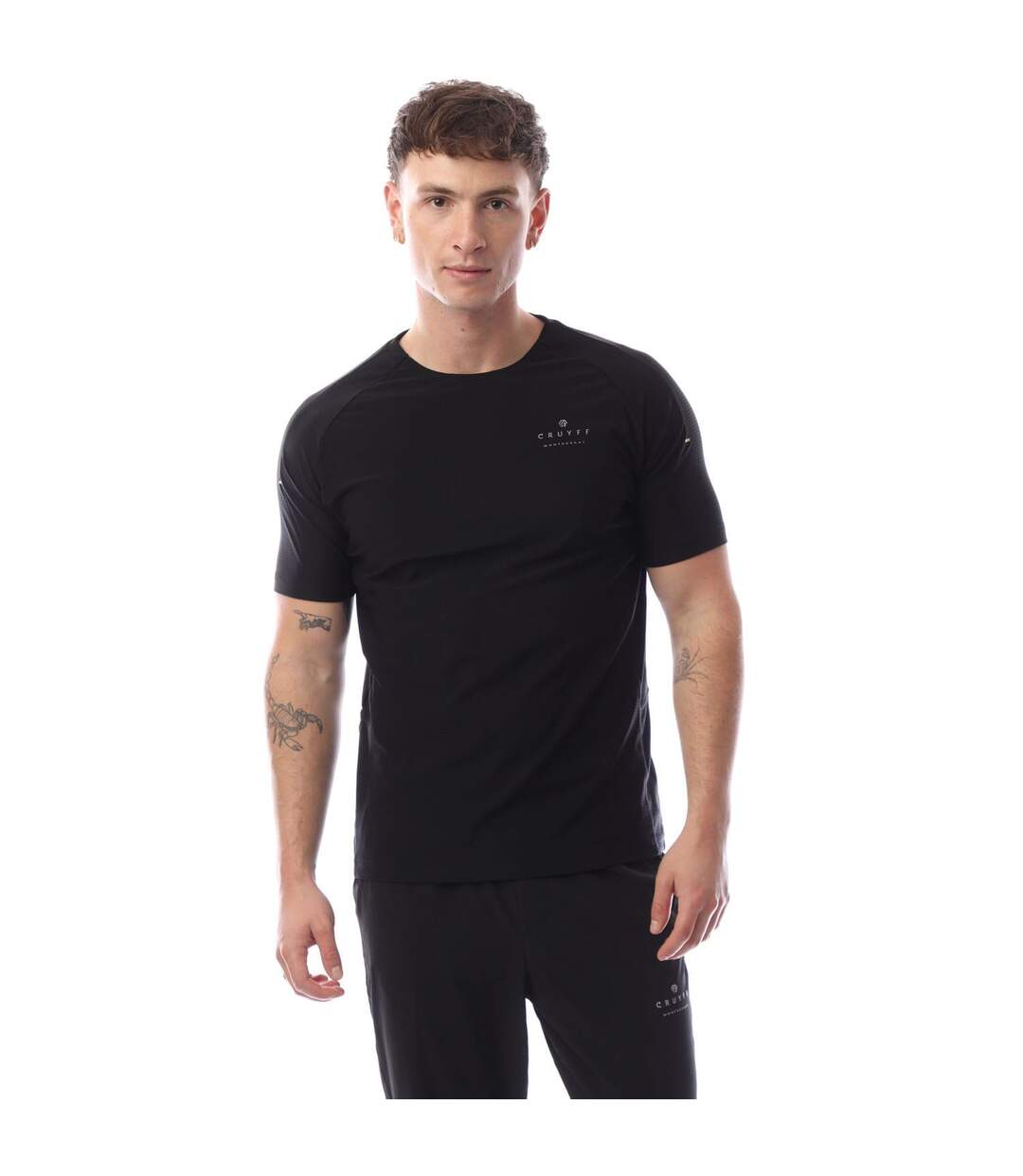T-shirt System Homme Noir Cruyff-2