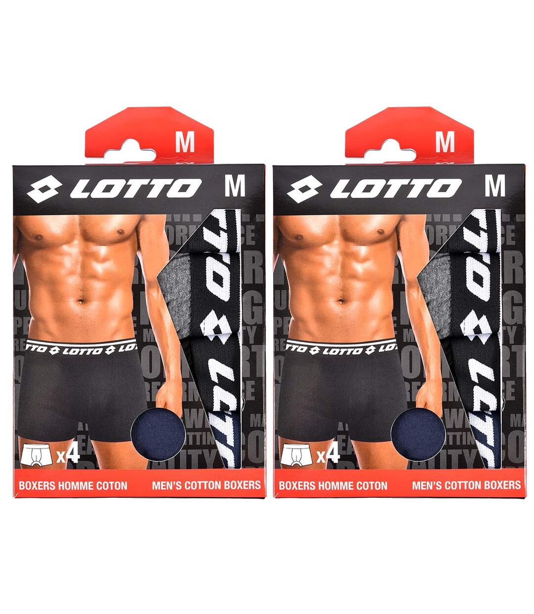 Boxer homme LOTTO Pack de 8 Boxers 0914-3