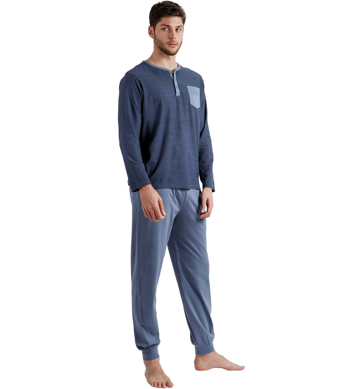 Pyjama tenue d'intérieur pantalon et haut Azure A Antonio Miro Admas-2