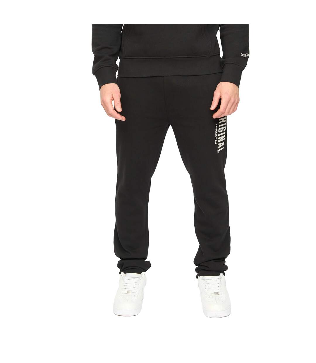 Mens Kensby Joggers Black Crosshatch-2