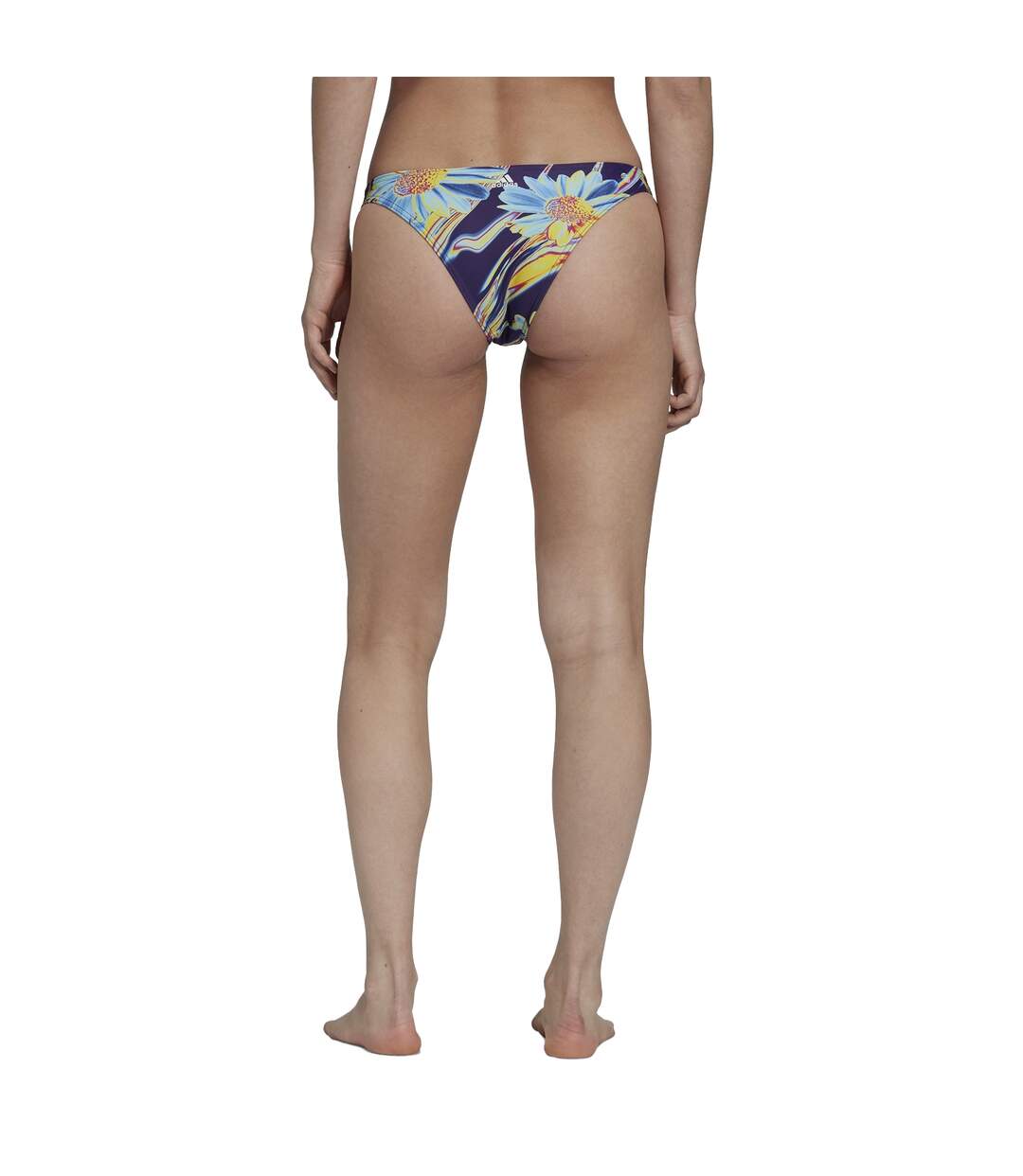Bas De Maillot De Bain Motif/style Floral Abstrait Positivisea Femme Violet Foncé Bleu Vif Adidas-3