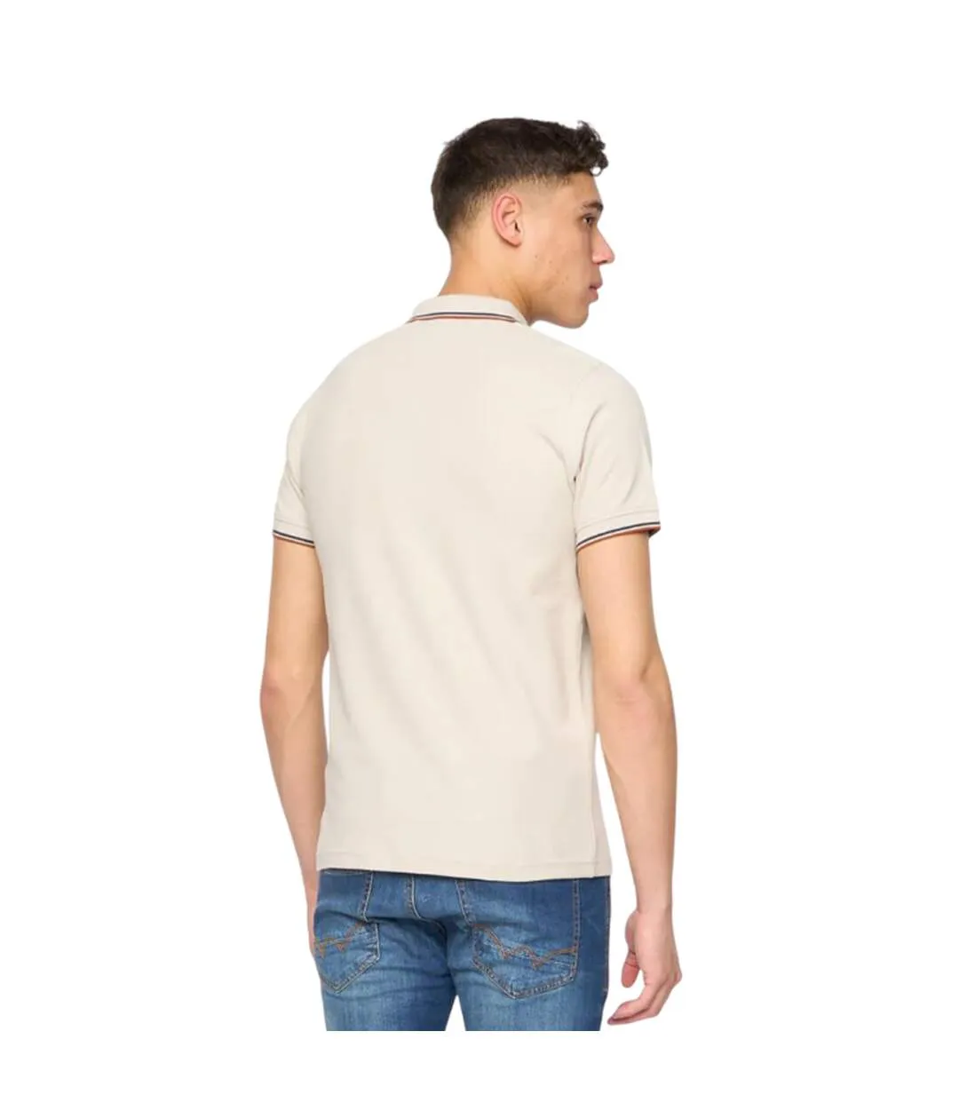 Polo Melports Homme Blanc Cassé Duck And Cover-3