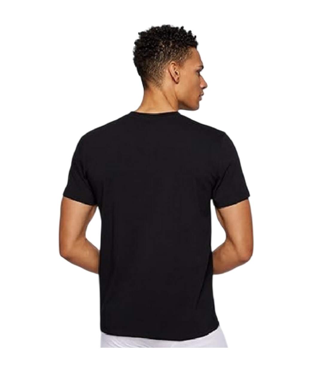 T-shirt Motif/style Logo Hbw Homme Noir Boss-2