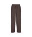 Pantalon fluide marron femme vero moda luna - l-3