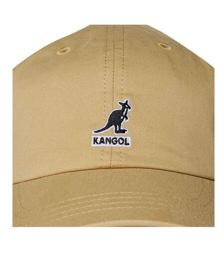 Unisex Adult Kangaroo Cotton Blend Baseball Cap Beige Kangol