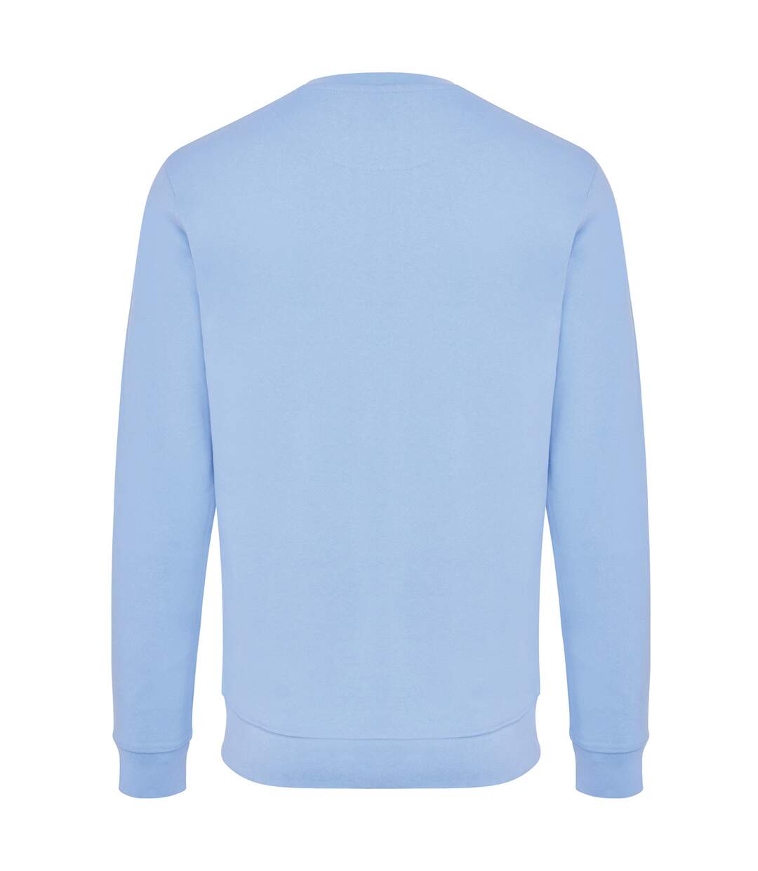 Unisex adult zion recycled cotton crew neck sweatshirt sky blue Iqoniq-2