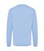 Unisex adult zion recycled cotton crew neck sweatshirt sky blue Iqoniq-2