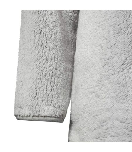 Ladies Thermal Soft Teddy Bear Fleece 1/4 Zip Hoodie Top for Winter