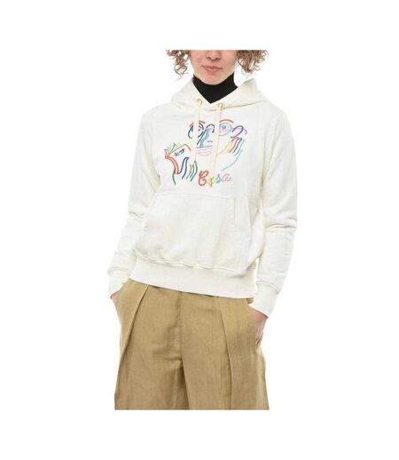 Sweat À Capuche Fujita San Femme Blanc Cassé Casablanca