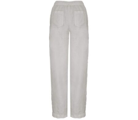Pantalon en lin - Femme - PATS733 - blanc