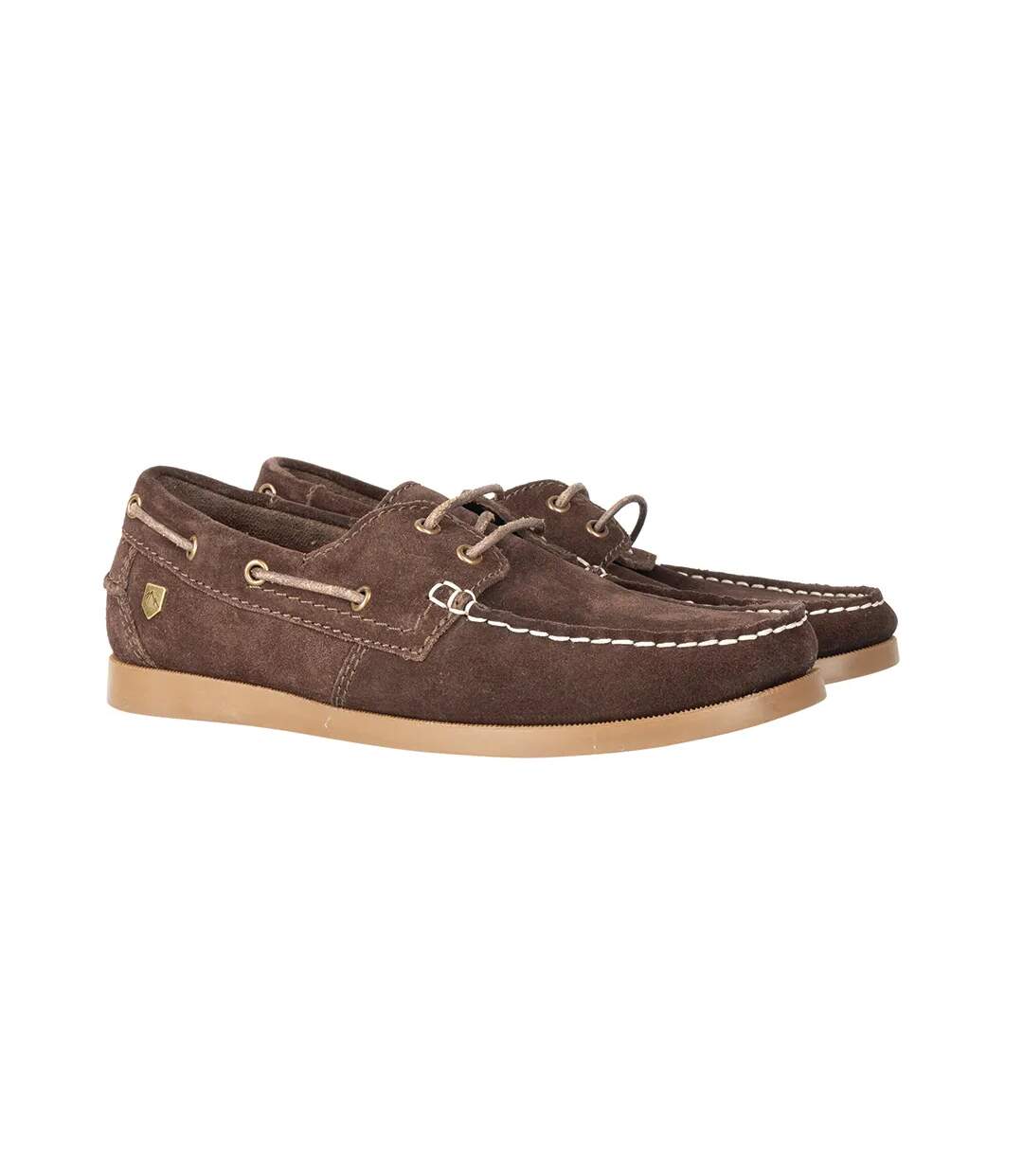 Womens/ladies Savona Calf Suede Deck Shoes Chocolate Hy-2