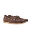 Womens/ladies Savona Calf Suede Deck Shoes Chocolate Hy-2