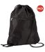 Lot de 2  14 litres taille unique noir Sac de gym Quadra