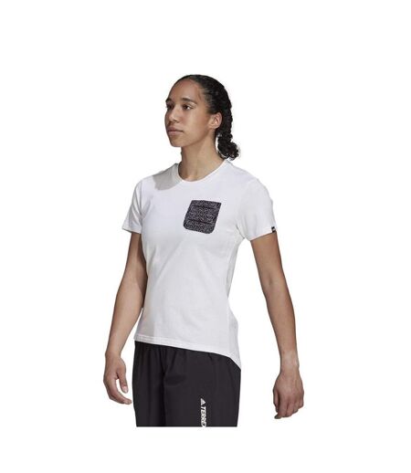 T-shirt Femme Blanc Adidas