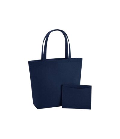 Sac de courses taille unique bleu marine Bagbase