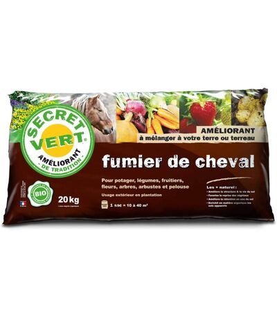 Fumier de cheval biologique 20 kg