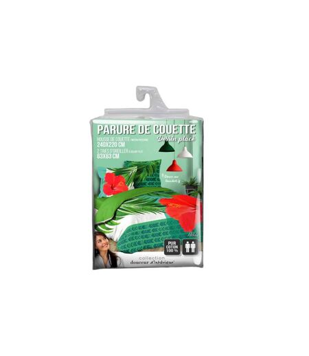 Parure de Lit 3 Pièces Althea 240x220cm Vert