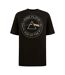 Mens Dark Side Of The Moon Darius D555 Pink Floyd Kingsize T-shirt Washed Black Duke-2