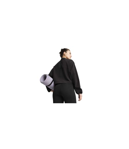 Womens/ladies Crop Sweatshirt  Black Puma