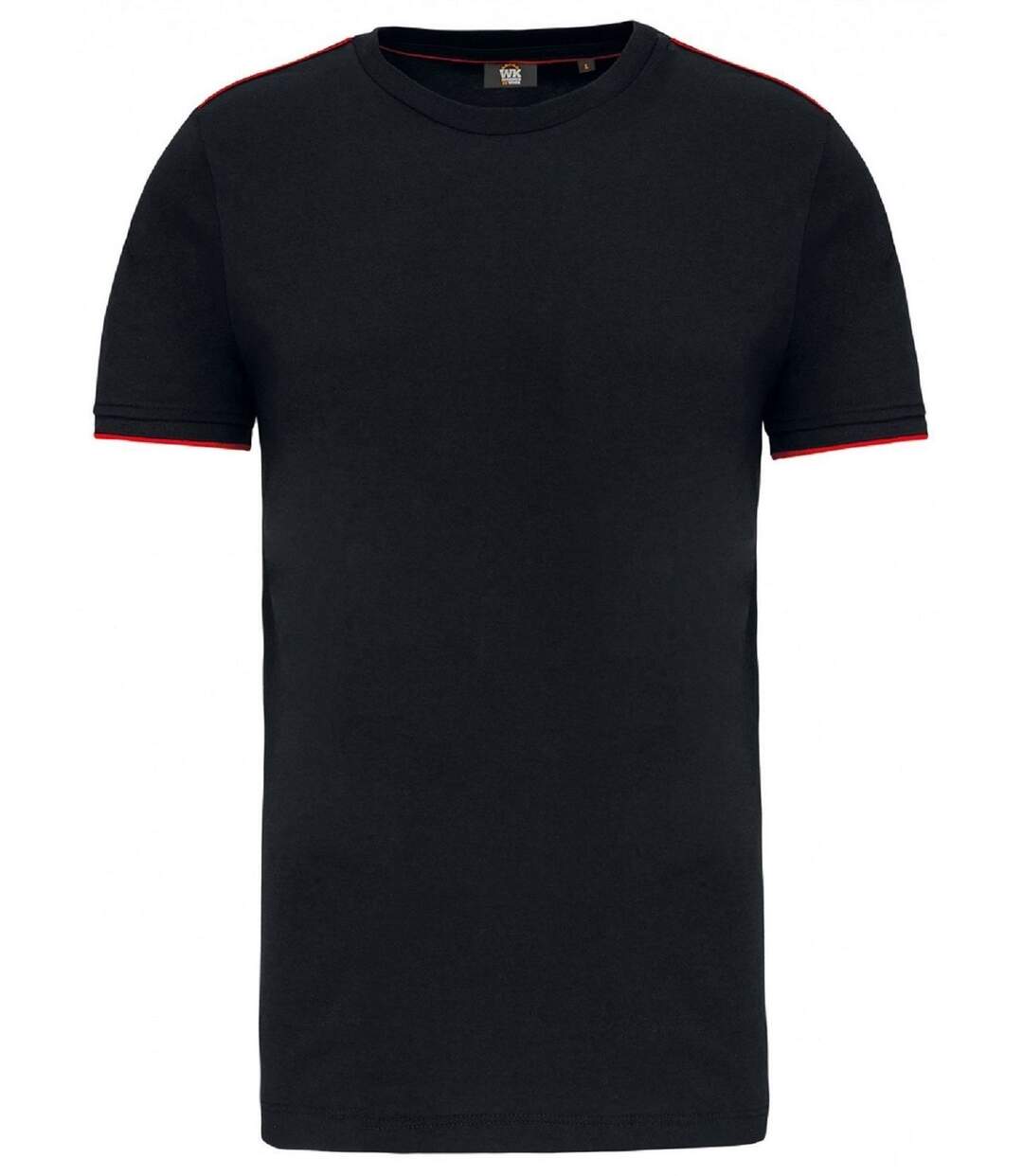 T-shirt professionnel DayToDay pour homme - WK3020 - noir et rouge